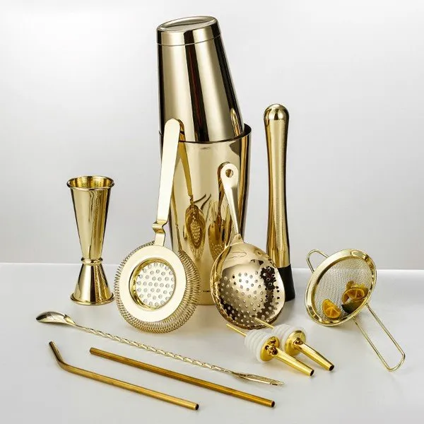 Cocktail Shaker Set Gold suppliers