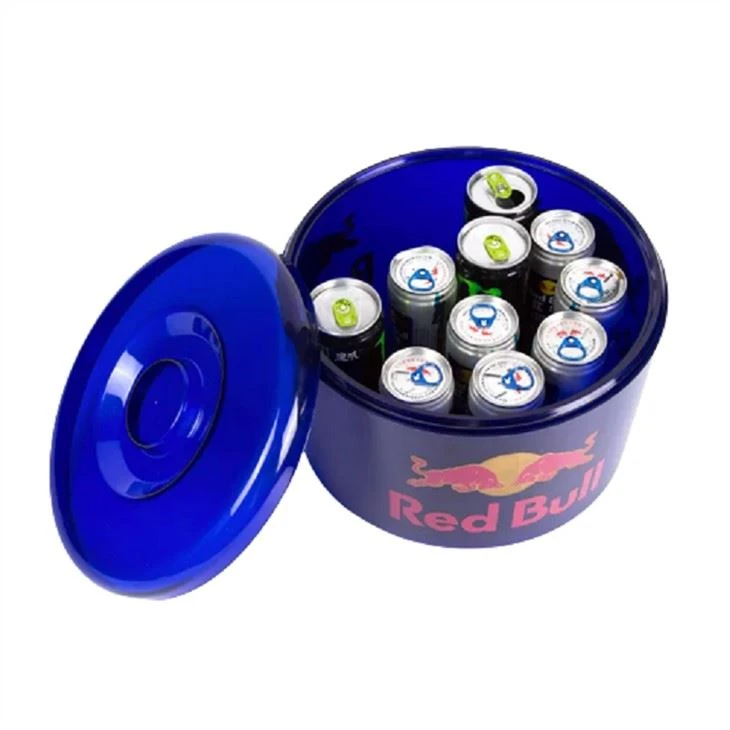 Red Bull Large Capacity Plastic Ice Bucket