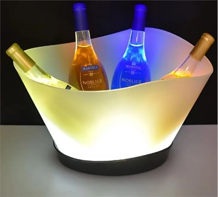 Low price light up led champagne ice bucket