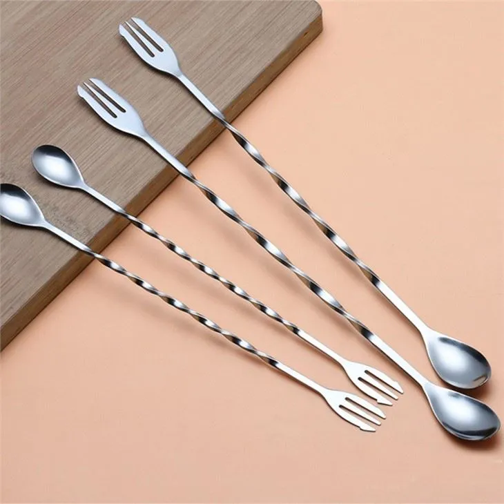 sliver long spoon