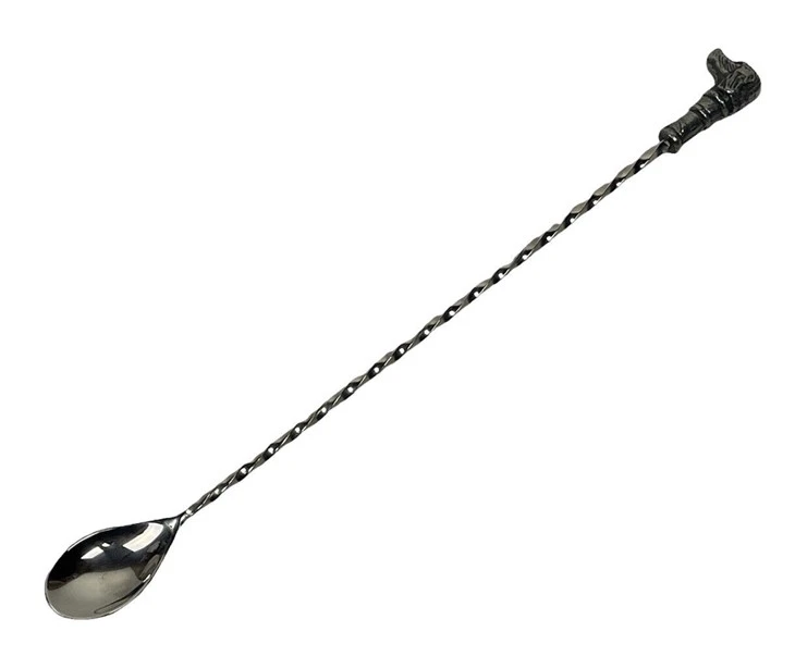 black Stainless Steel Mix Spoon Stirrer Swizzle black Stainless Steel Mix Spoon Stirrer Swizzle