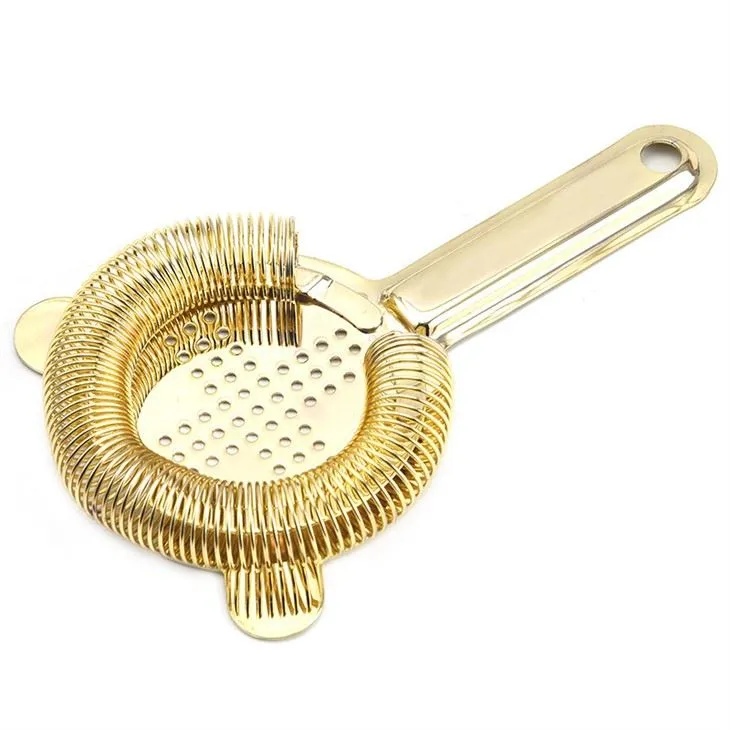 Stainless Steel Drink Strainer With 100 Wire Spring