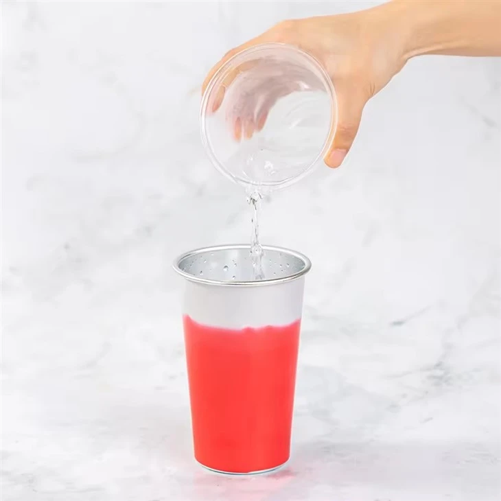 Personalized Color Changing Aluminum Cup