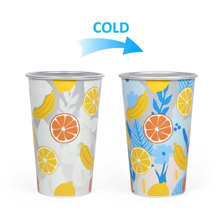 Personalized Color Changing Aluminum Cup